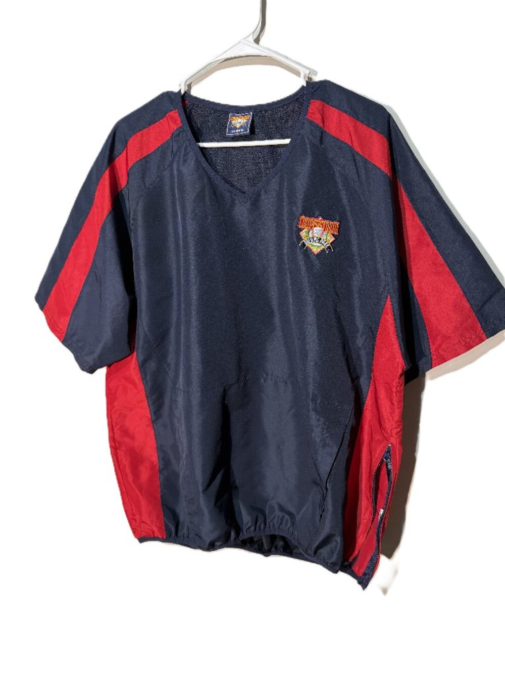 Cooperstown Dreams Park 2018 Batting Jacket L Navy Red Baseball